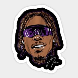 Justin Jefferson Swag Head Sticker